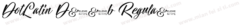 DotLatin_D21b Regula字体转换